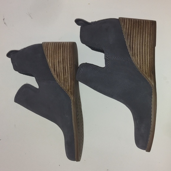 Toms Women's TOMS Women's Kallie Cutout Boot Wedge Ankle Boots Gray Size 8.5 - Picture 7 of 9